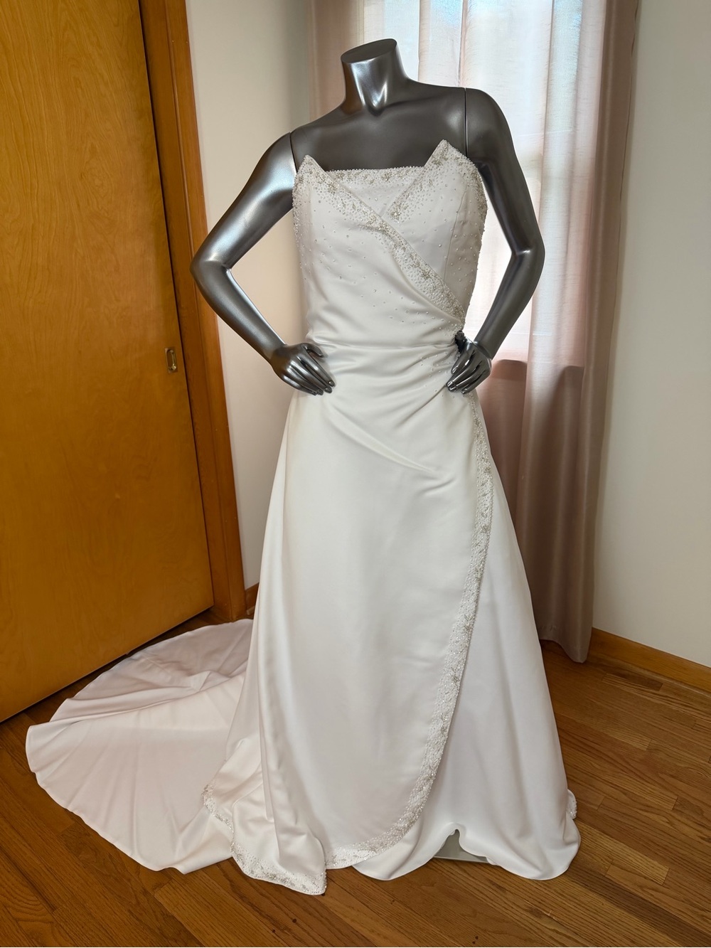 White Beaded Wedding Dress